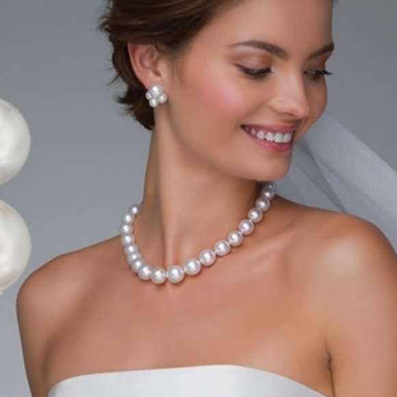 Host PICK NWT Large Glass Pearl choker necklace - Picture 13 of 14